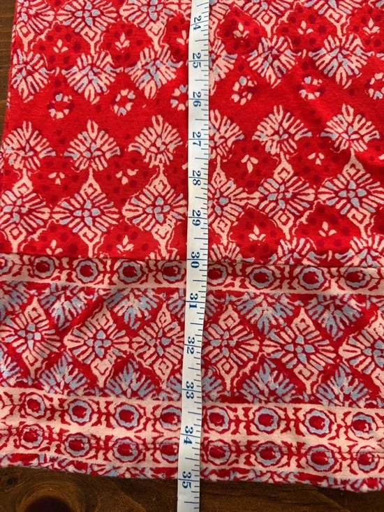 Lucky Brand orange pink blue knee length dress medium - Picture 6 of 8